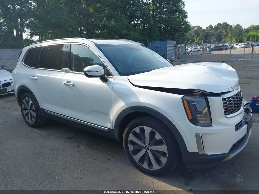 2020 Kia Telluride VIN 5XYP6DHC6LG037927 IAAI salvage auction — LEFT FRONT, Mv-907A (New York), sold $1,900 on 2026-07-28 (photo 1)