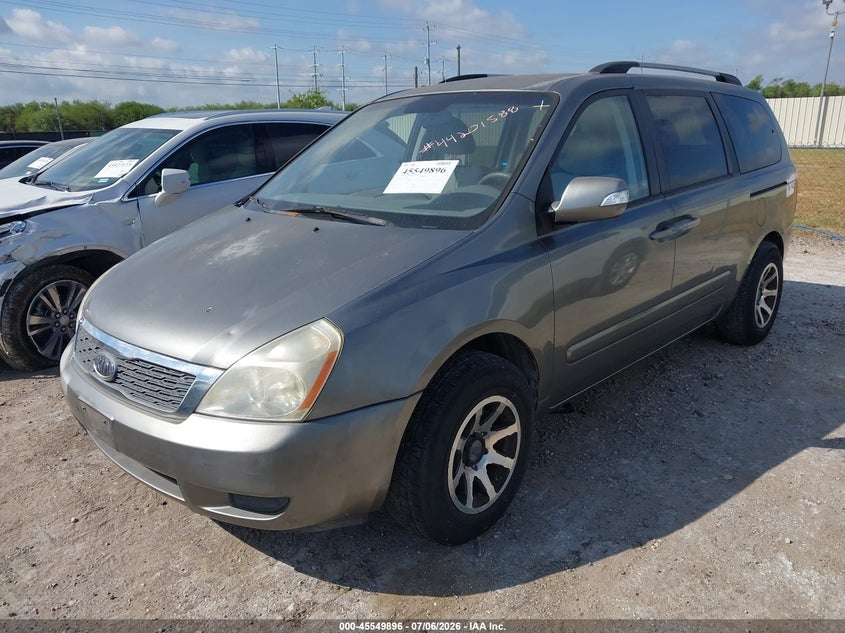 2011 Kia SEDONA VIN KNDMG4C75B6389165 IAAI salvage auction — LEFT & RIGHT, Original (Texas), sold $975 on 2026-07-29 (photo 2)