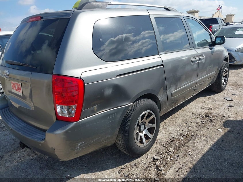 2011 Kia SEDONA VIN KNDMG4C75B6389165 IAAI salvage auction — LEFT & RIGHT, Original (Texas), sold $975 on 2026-07-29 (photo 6)