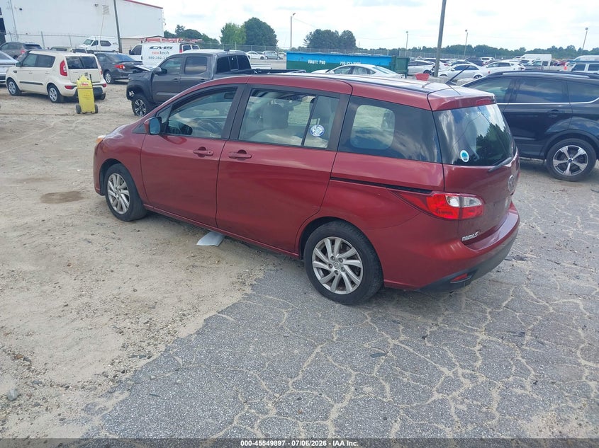 2012 Mazda 5 VIN JM1CW2BL1C0105309 IAAI salvage auction — NORMAL WEAR, Clear (Georgia), sold $1,450 on 2026-07-16 (photo 3)
