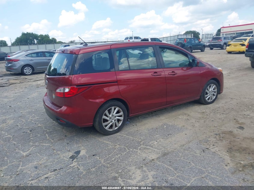 2012 Mazda 5 VIN JM1CW2BL1C0105309 IAAI salvage auction — NORMAL WEAR, Clear (Georgia), sold $1,450 on 2026-07-16 (photo 4)