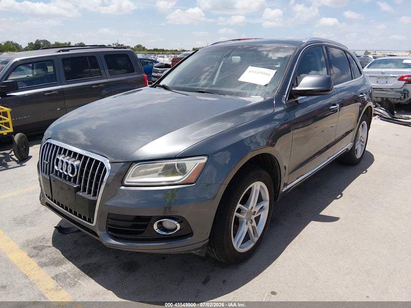 2016 Audi Q5 VIN WA1C2AFP8GA137459 IAAI salvage auction — NORMAL WEAR, Clear (Texas), sold $2,650 on 2026-07-09 (photo 2)
