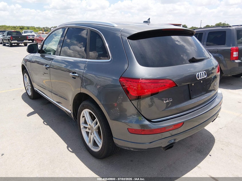 2016 Audi Q5 VIN WA1C2AFP8GA137459 IAAI salvage auction — NORMAL WEAR, Clear (Texas), sold $2,650 on 2026-07-09 (photo 3)