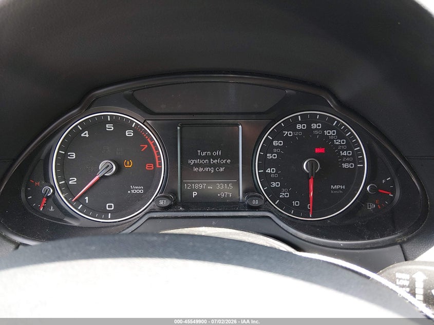 2016 Audi Q5 VIN WA1C2AFP8GA137459 IAAI salvage auction — NORMAL WEAR, Clear (Texas), sold $2,650 on 2026-07-09 (photo 7)