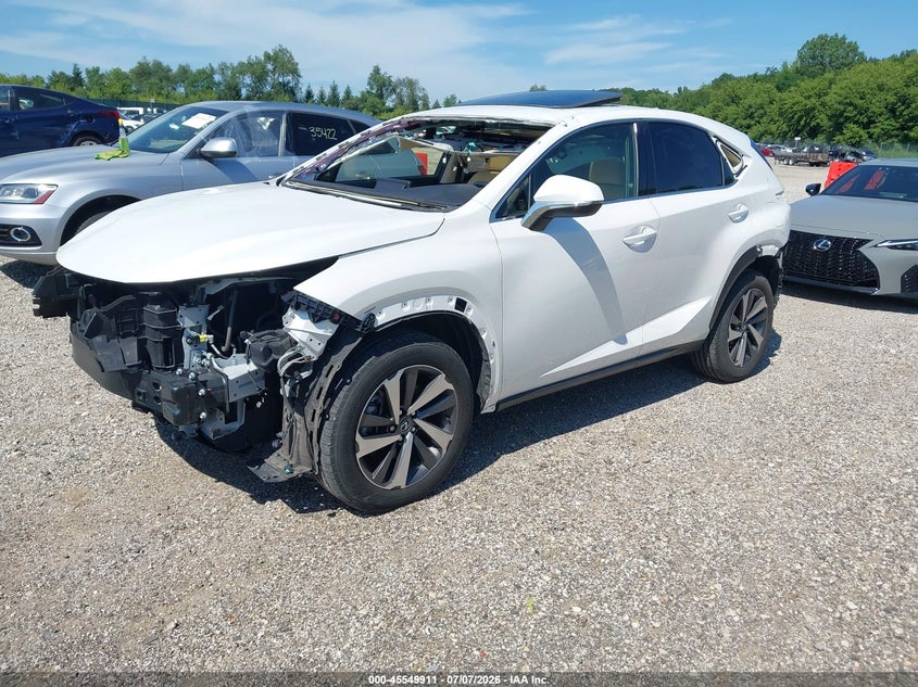 2019 Lexus Nx VIN JTJBARBZ8K2197588 IAAI salvage auction — FRONT & REAR, Salvage Title, sold $5,500 on 2026-07-31 (photo 2)