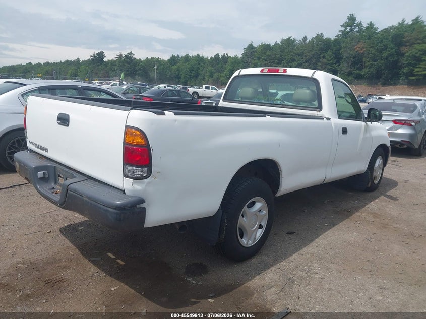 2004 Toyota Tundra VIN 5TBJN32104S447906 IAAI salvage auction — NORMAL WEAR, Clear (Massachusetts), sold $1,900 on 2026-07-10 (photo 4)