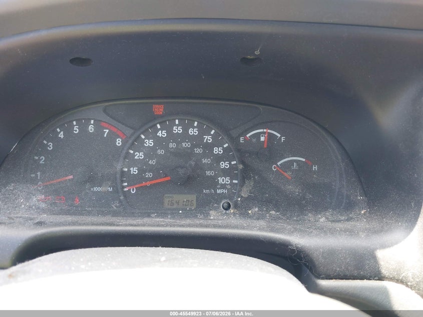 2001 Suzuki Grand vitara VIN JS3TY92VX14105157 IAAI salvage auction — FRONT END, Salvage Certificate (California), sold $100 on 2026-07-17 (photo 7)
