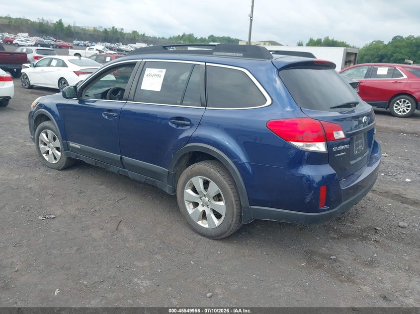 2011 Subaru Outback VIN 4S4BRBCC7B3368818 IAAI salvage auction — FRONT & REAR, Salvage (Pennsylvania), sold $625 on 2026-07-18 (photo 3)