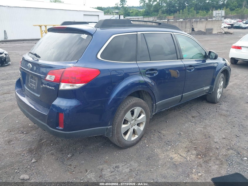 2011 Subaru Outback VIN 4S4BRBCC7B3368818 IAAI salvage auction — FRONT & REAR, Salvage (Pennsylvania), sold $625 on 2026-07-18 (photo 4)