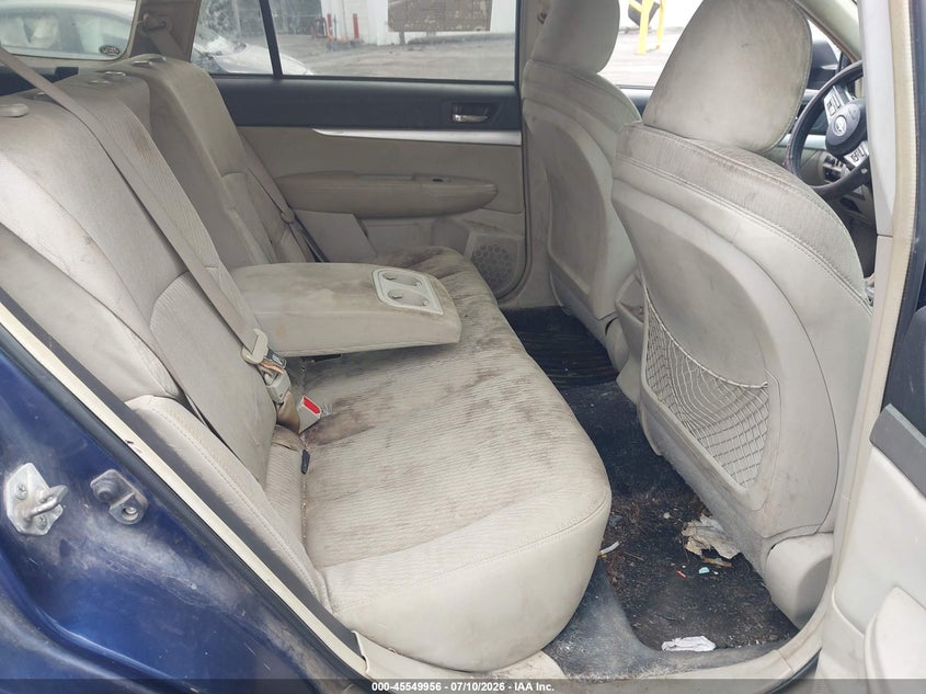 2011 Subaru Outback VIN 4S4BRBCC7B3368818 IAAI salvage auction — FRONT & REAR, Salvage (Pennsylvania), sold $625 on 2026-07-18 (photo 8)