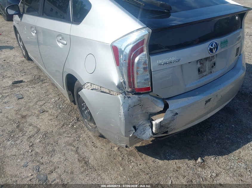 2015 Toyota Prius VIN JTDKN3DU9F0426898 IAAI salvage auction — LEFT REAR, Salvage (Georgia), sold $2,550 on 2026-07-31 (photo 6)