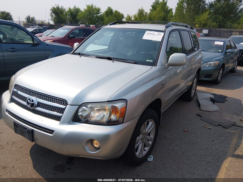 2006 Toyota Highlander hybrid VIN JTEEW21A260026787 IAAI salvage auction — NORMAL WEAR, Clear (Colorado), sold $450 on 2026-07-28 (photo 2)