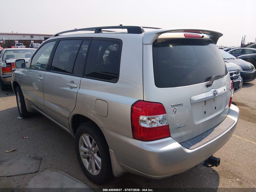 2006 Toyota Highlander hybrid VIN JTEEW21A260026787 IAAI salvage auction — NORMAL WEAR, Clear (Colorado), sold $450 on 2026-07-28 (photo 3)