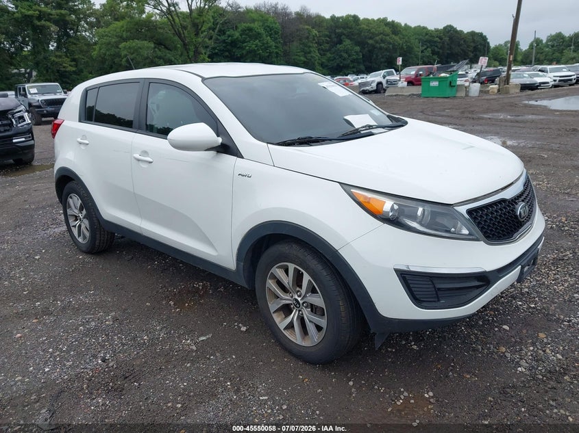 2016 Kia Sportage VIN KNDPBCAC4G7834552 IAAI salvage auction — NORMAL WEAR, Clear (New York), sold $1,000 on 2026-07-14 (photo 1)