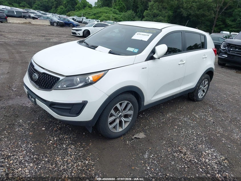 2016 Kia Sportage VIN KNDPBCAC4G7834552 IAAI salvage auction — NORMAL WEAR, Clear (New York), sold $1,000 on 2026-07-14 (photo 2)