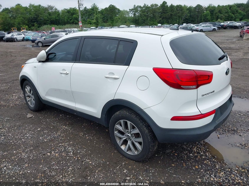 2016 Kia Sportage VIN KNDPBCAC4G7834552 IAAI salvage auction — NORMAL WEAR, Clear (New York), sold $1,000 on 2026-07-14 (photo 3)
