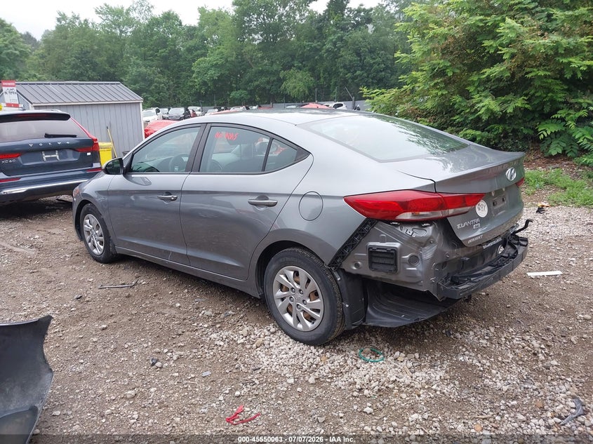 2018 Hyundai Elantra VIN KMHD74LF6JU581806 IAAI salvage auction — REAR END, Salvage (Pennsylvania), sold $2,900 on 2026-07-28 (photo 3)