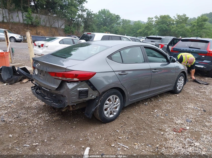 2018 Hyundai Elantra VIN KMHD74LF6JU581806 IAAI salvage auction — REAR END, Salvage (Pennsylvania), sold $2,900 on 2026-07-28 (photo 4)