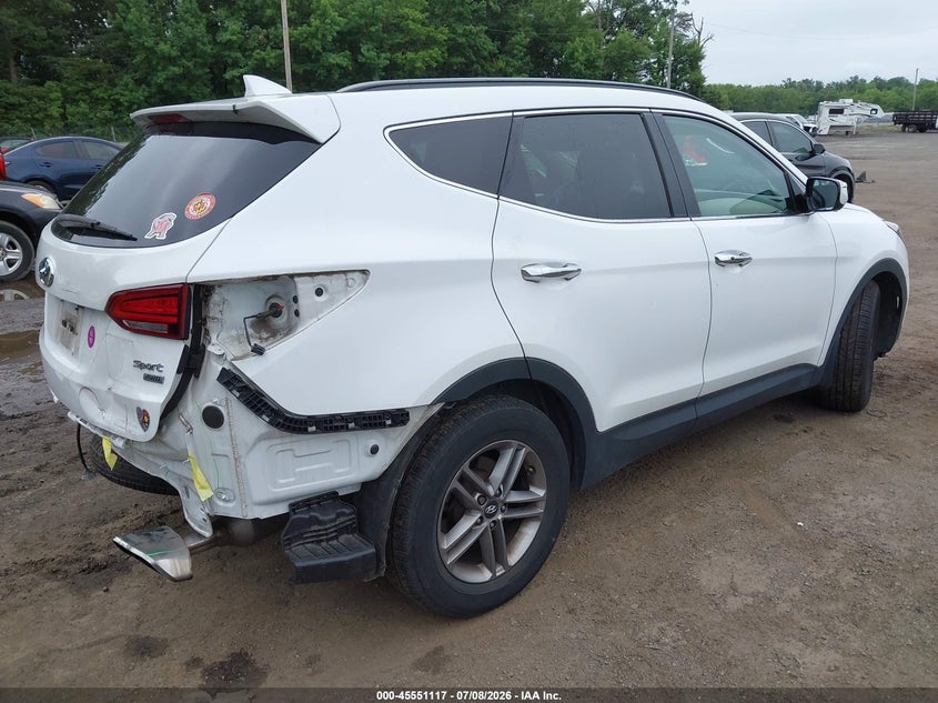 2017 Hyundai Santa fe VIN 5XYZUDLB6HG465856 IAAI salvage auction — FRONT & REAR, Salvage - Greater Than 75% (Maryland), sold $3,050 on 2026-07-18 (photo 4)