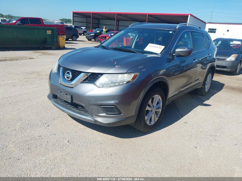 2016 Nissan Rogue VIN KNMAT2MV3GP600414 IAAI salvage auction — REAR END, Certificate Of Title (Nebraska), sold $1,750 on 2026-07-17 (photo 2)