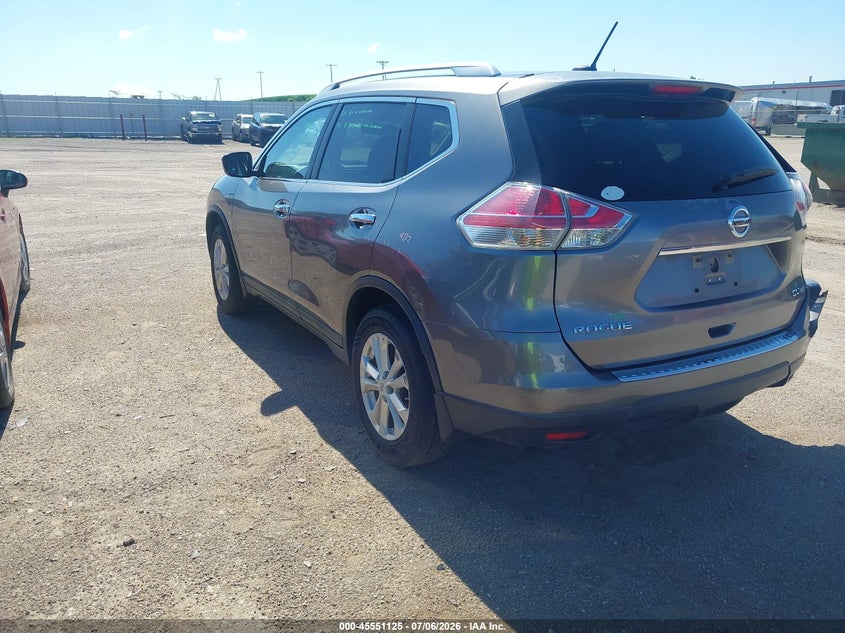 2016 Nissan Rogue VIN KNMAT2MV3GP600414 IAAI salvage auction — REAR END, Certificate Of Title (Nebraska), sold $1,750 on 2026-07-17 (photo 3)