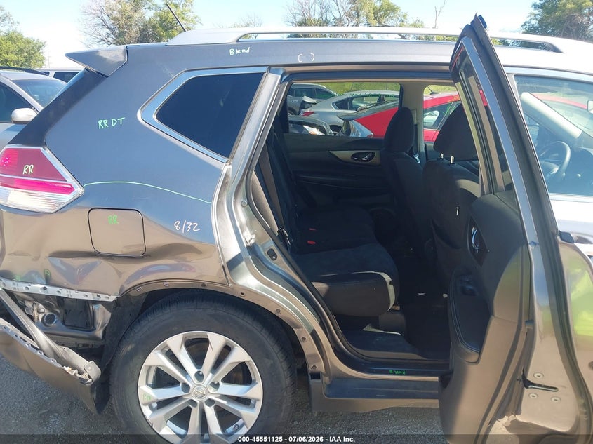 2016 Nissan Rogue VIN KNMAT2MV3GP600414 IAAI salvage auction — REAR END, Certificate Of Title (Nebraska), sold $1,750 on 2026-07-17 (photo 8)