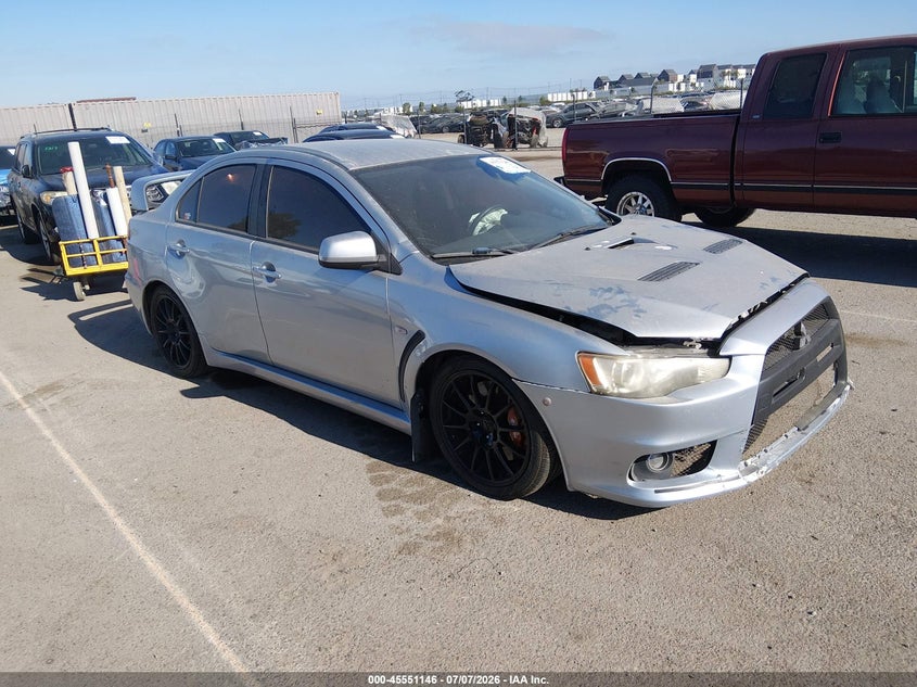 2008 Mitsubishi Lancer evolution VIN JA3AW86V88U049079 IAAI salvage auction — FRONT END, Salvage (Texas), sold $3,450 on 2026-08-21 (photo 1)