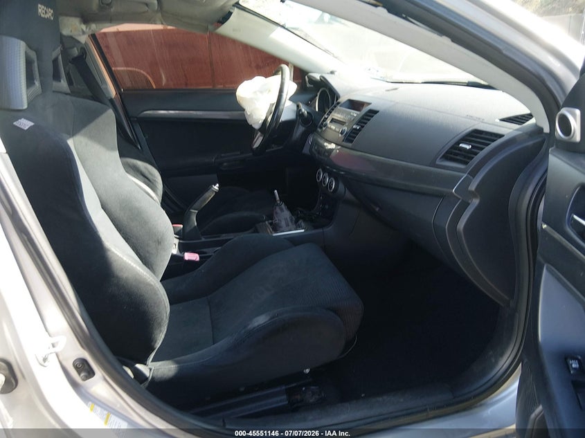 2008 Mitsubishi Lancer evolution VIN JA3AW86V88U049079 IAAI salvage auction — FRONT END, Salvage (Texas), sold $3,450 on 2026-08-21 (photo 5)