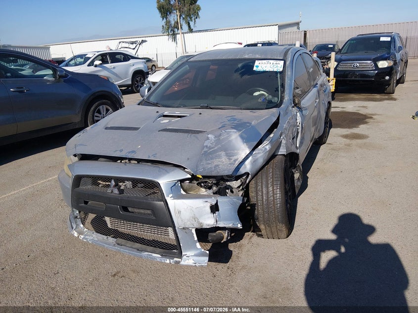 2008 Mitsubishi Lancer evolution VIN JA3AW86V88U049079 IAAI salvage auction — FRONT END, Salvage (Texas), sold $3,450 on 2026-08-21 (photo 6)