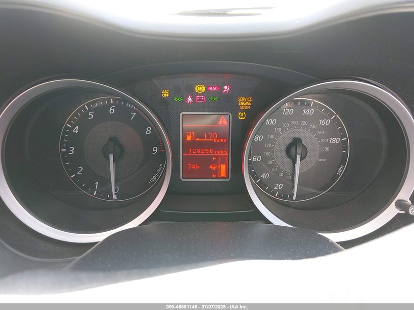 2008 Mitsubishi Lancer evolution VIN JA3AW86V88U049079 IAAI salvage auction — FRONT END, Salvage (Texas), sold $3,450 on 2026-08-21 (photo 7)