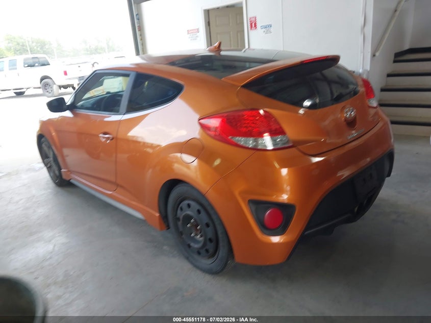 2013 Hyundai Veloster VIN KMHTC6AE5DU132814 IAAI salvage auction — NORMAL WEAR, Clear (Virginia), sold $975 on 2026-07-10 (photo 3)