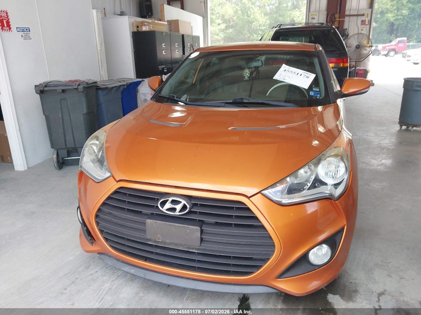 2013 Hyundai Veloster VIN KMHTC6AE5DU132814 IAAI salvage auction — NORMAL WEAR, Clear (Virginia), sold $975 on 2026-07-10 (photo 6)
