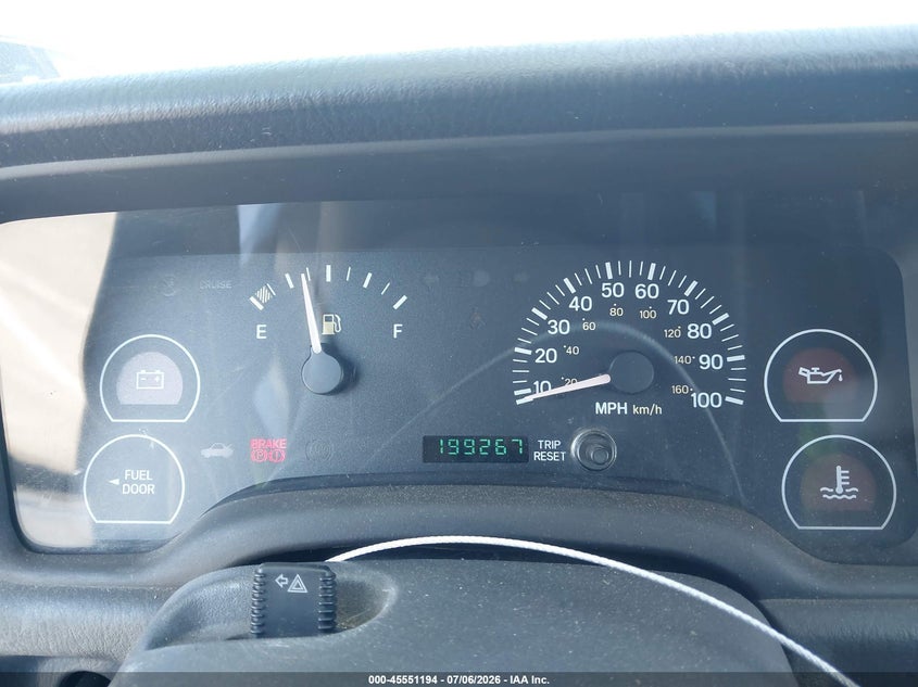 2001 Jeep Cherokee VIN 1J4FT28S11L507664 IAAI salvage auction — NORMAL WEAR, Clear - Dealer Only (California), sold $1,225 on 2026-07-09 (photo 7)