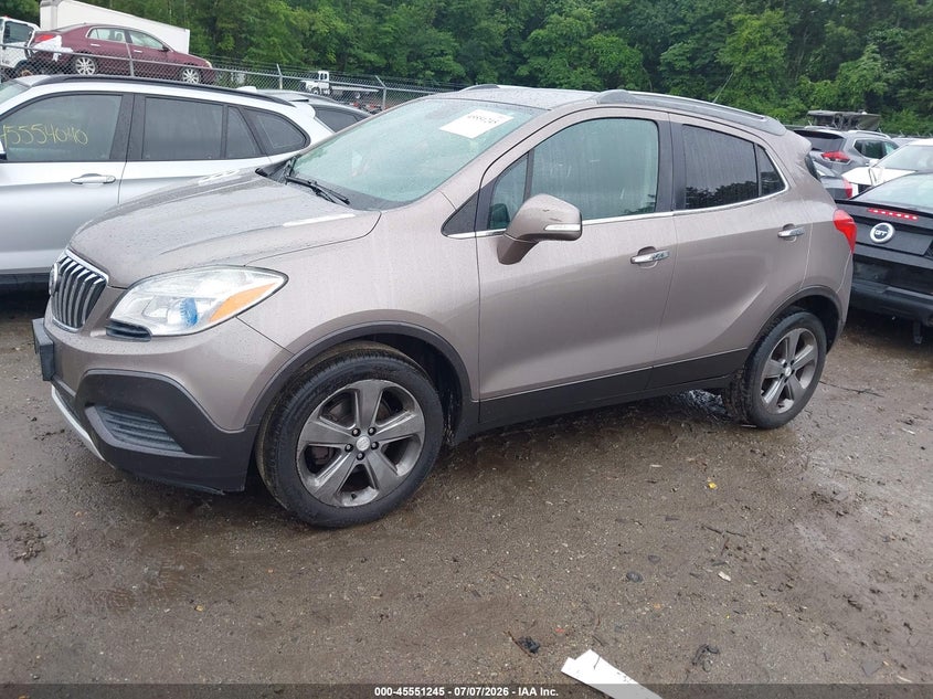 2014 Buick Encore VIN KL4CJASB4EB757780 IAAI salvage auction — NORMAL WEAR, Clear (Massachusetts), sold $100 on 2026-07-28 (photo 2)