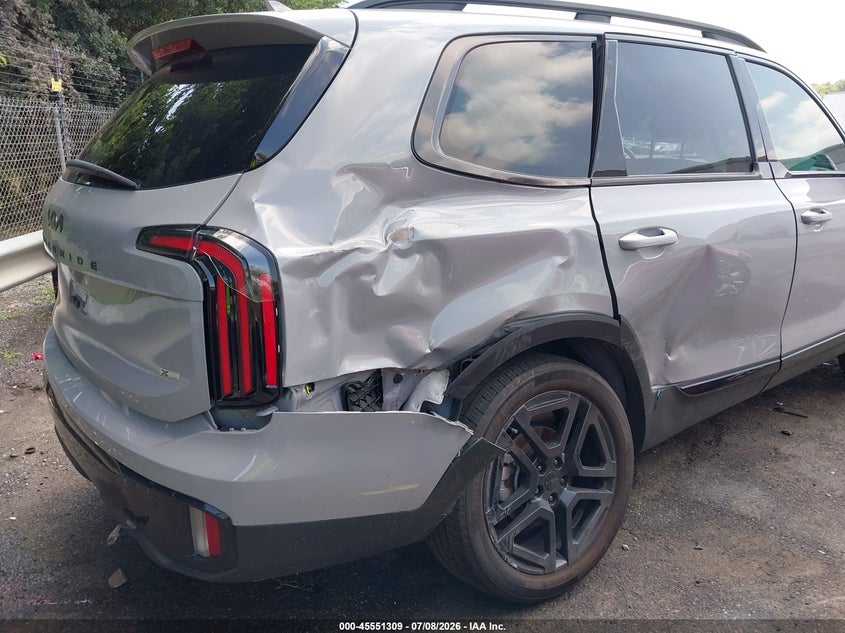 2025 Kia Telluride VIN 5XYP5DGCXSG619807 IAAI salvage auction — RIGHT REAR, Salvage Title, sold $18,400 on 2026-08-27 (photo 6)