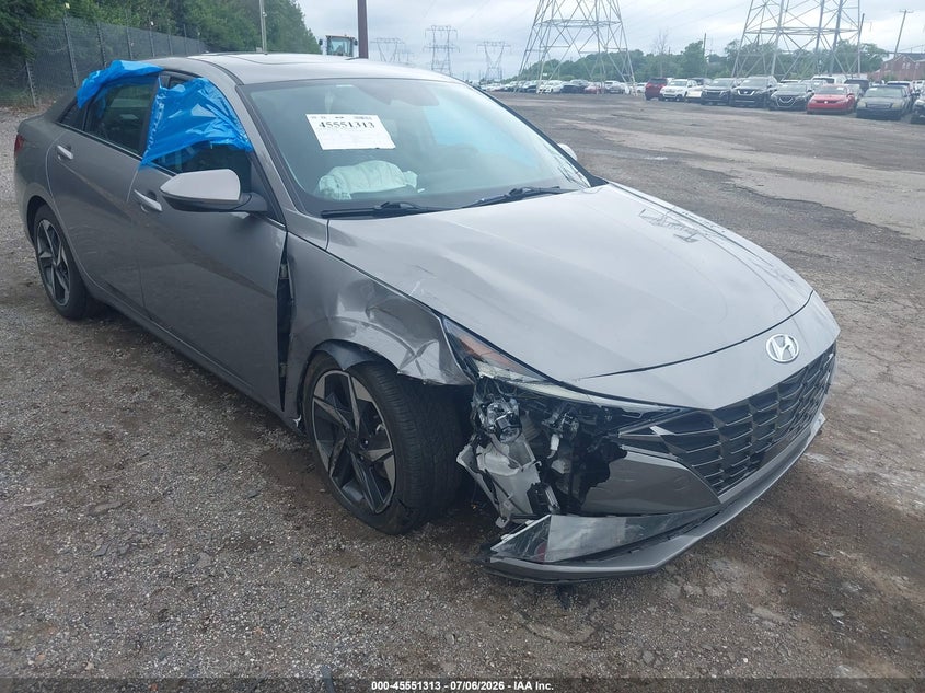 2023 Hyundai Elantra VIN KMHLN4AJ5PU046273 IAAI salvage auction — RIGHT FRONT, Salvage Title, sold $5,500 on 2026-07-19 (photo 6)