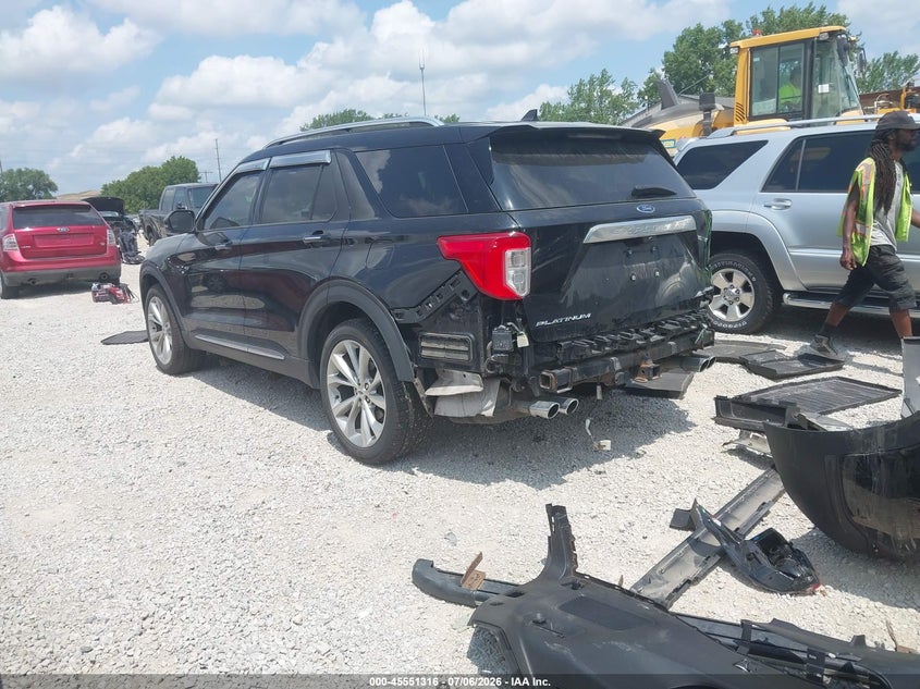 2021 Ford Explorer VIN 1FM5K8HC9MGB30333 IAAI salvage auction — REAR END, Salvage (Ohio), sold $10,100 on 2026-08-21 (photo 3)