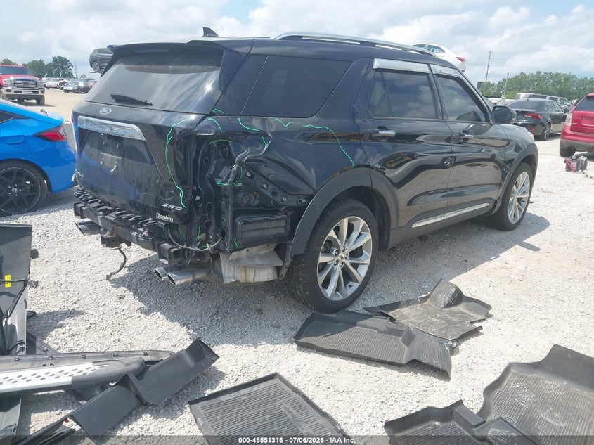 2021 Ford Explorer VIN 1FM5K8HC9MGB30333 IAAI salvage auction — REAR END, Salvage (Ohio), sold $10,100 on 2026-08-21 (photo 4)