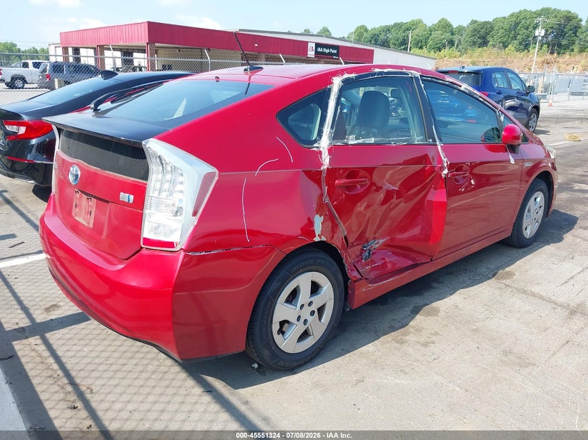 2011 Toyota Prius VIN JTDKN3DU5B0313573 IAAI salvage auction — RIGHT SIDE, Salvage (North Carolina), sold $1,575 on 2026-07-30 (photo 4)