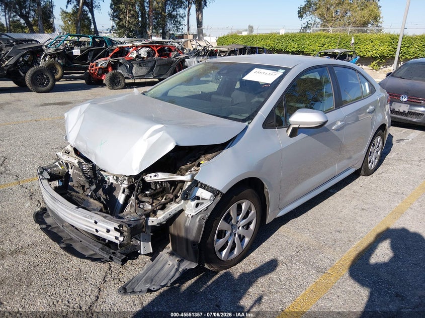2022 Toyota Corolla VIN 5YFEPMAE1NP326048 IAAI salvage auction — FRONT END, Salvage (California), sold $225 on 2026-07-28 (photo 2)