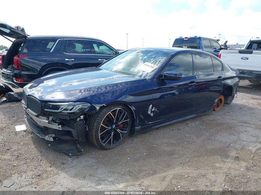2022 BMW 5er VIN WBA13BK06NCJ46507 IAAI salvage auction — LEFT FRONT, Original (Texas), sold $22,250 on 2026-09-03 (photo 2)