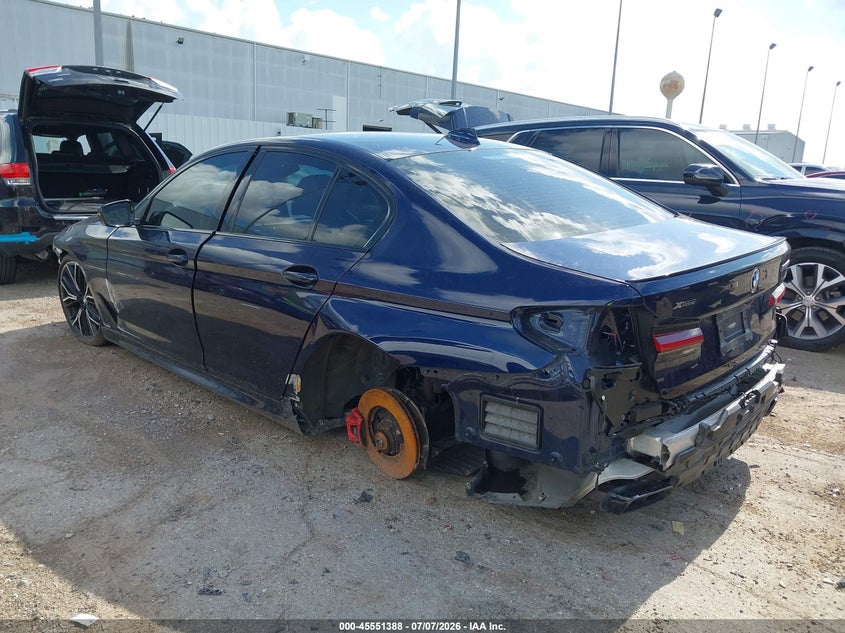 2022 BMW 5er VIN WBA13BK06NCJ46507 IAAI salvage auction — LEFT FRONT, Original (Texas), sold $22,250 on 2026-09-03 (photo 3)