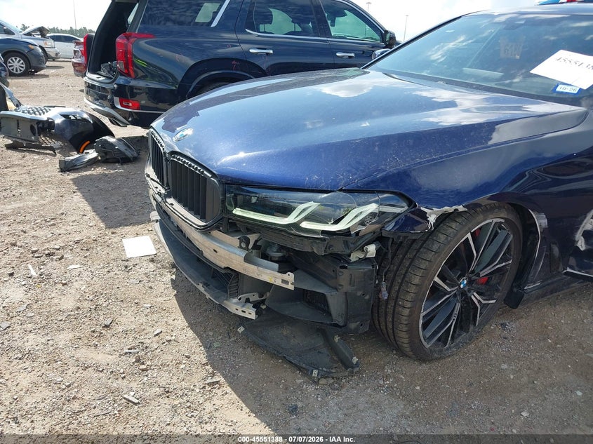 2022 BMW 5er VIN WBA13BK06NCJ46507 IAAI salvage auction — LEFT FRONT, Original (Texas), sold $22,250 on 2026-09-03 (photo 6)