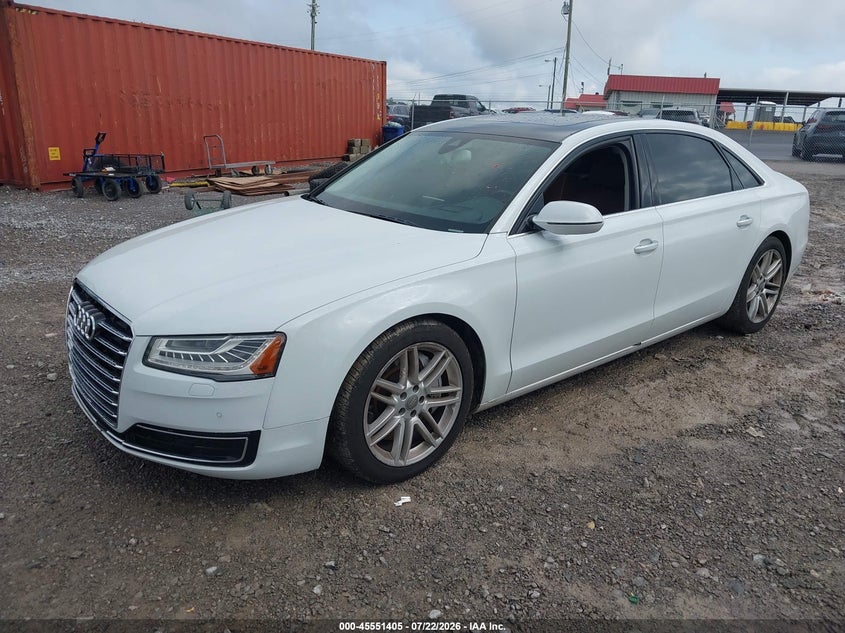 2016 Audi A8 VIN WAU34AFD3GN006399 IAAI salvage auction — NORMAL WEAR, Clear (Tennessee), sold $1,050 on 2026-07-23 (photo 2)