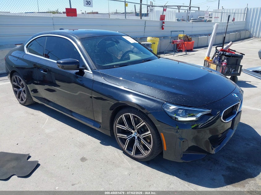 2022 BMW 2er VIN 3MW23CM04N8C47110 IAAI salvage auction — LEFT SIDE, Salvage (California), sold $8,000 on 2026-07-29 (photo 1)