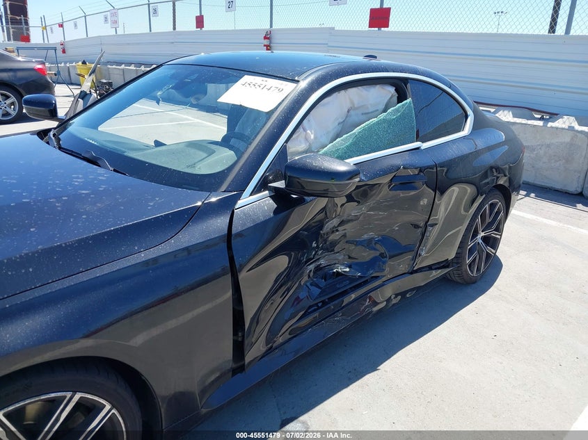 2022 BMW 2er VIN 3MW23CM04N8C47110 IAAI salvage auction — LEFT SIDE, Salvage (California), sold $8,000 on 2026-07-29 (photo 6)