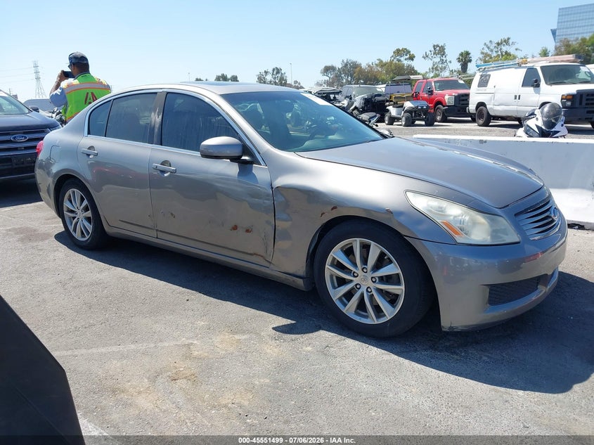 2007 Infiniti G35 VIN JNKBV61E07M717782 IAAI salvage auction — NORMAL WEAR, Salvage Title - Dealer (California), sold $525 on 2026-07-09 (photo 1)