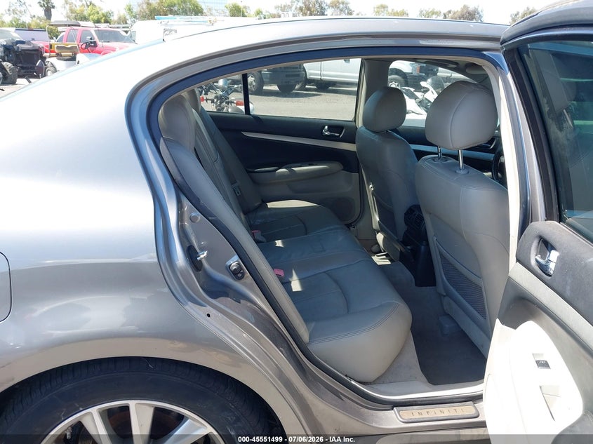 2007 Infiniti G35 VIN JNKBV61E07M717782 IAAI salvage auction — NORMAL WEAR, Salvage Title - Dealer (California), sold $525 on 2026-07-09 (photo 8)