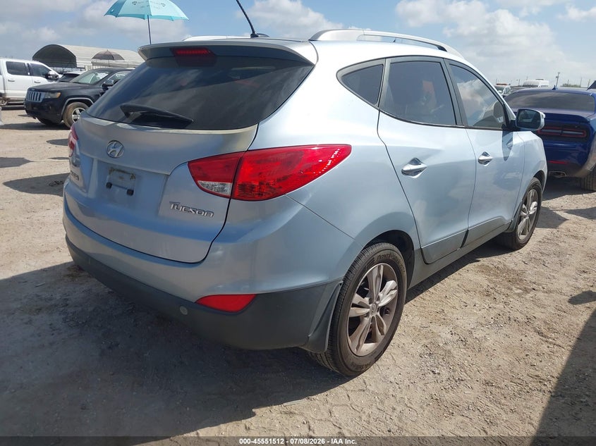 2013 Hyundai Tucson VIN KM8JU3AC3DU647280 IAAI salvage auction — NORMAL WEAR, Original (Texas), sold $1,600 on 2026-07-20 (photo 4)