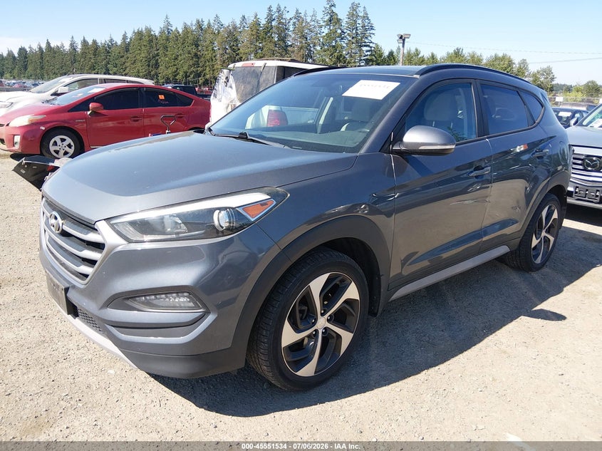 2018 Hyundai Tucson VIN KM8J3CA20JU744328 IAAI salvage auction — REAR END, Bill Of Sale (Washington), sold $225 on 2026-07-29 (photo 2)